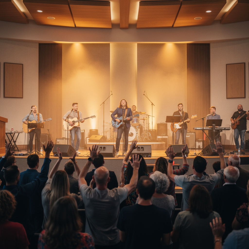 Harper Church worship service